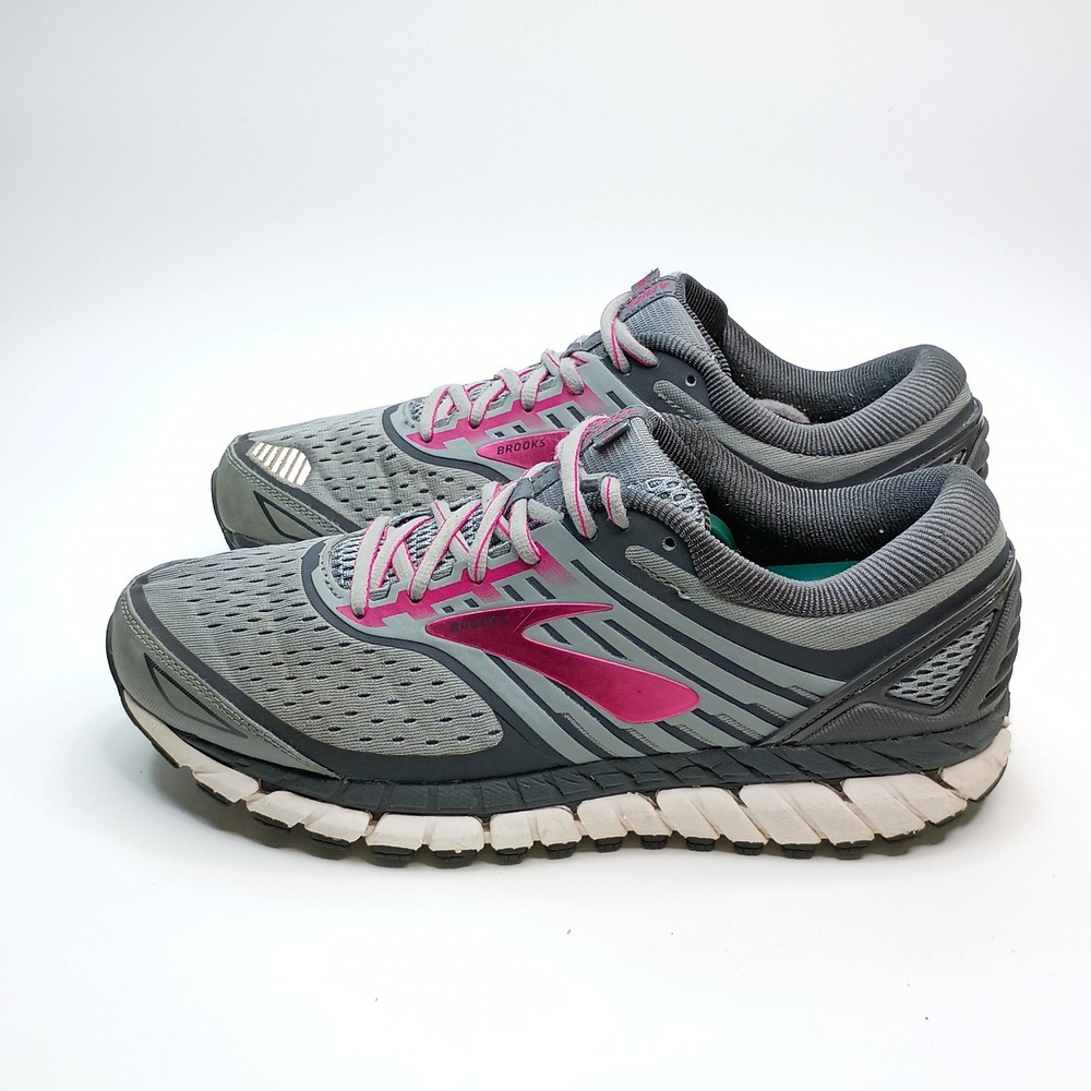 Brooks Ariel 18 Womens Running Shoes Grey Pink 1202711D091 Wide D Size 10 - Picture 3 of 10